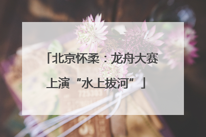 北京怀柔：龙舟大赛上演“水上拔河”