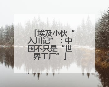 埃及小伙“入川记”：中国不只是“世界工厂”