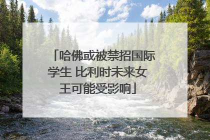 哈佛或被禁招国际学生 比利时未来女王可能受影响