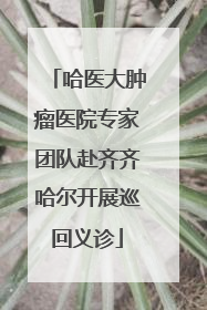 哈医大肿瘤医院专家团队赴齐齐哈尔开展巡回义诊