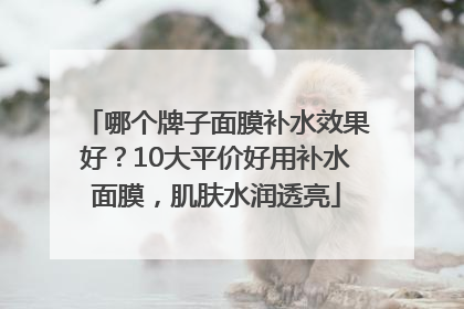 哪个牌子面膜补水效果好？10大平价好用补水面膜，肌肤水润透亮