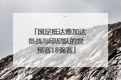 国足抵达雅加达备战与印尼队的世预赛18强赛