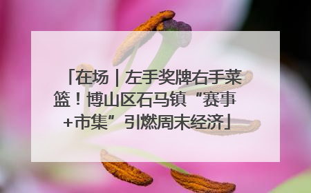 在场｜左手奖牌右手菜篮！博山区石马镇“赛事+市集”引燃周末经济