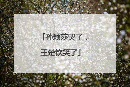 孙颖莎哭了，王楚钦笑了