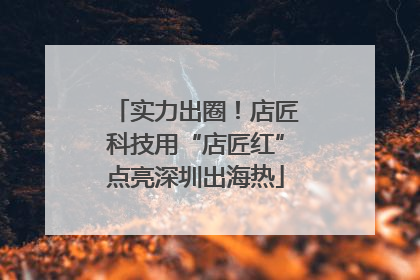 实力出圈！店匠科技用“店匠红”点亮深圳出海热