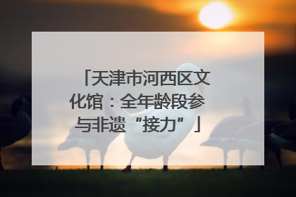 天津市河西区文化馆：全年龄段参与非遗“接力”