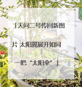 天问二号传回新图片 太阳翼展开如同一把“太阳伞”