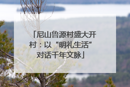 尼山鲁源村盛大开村：以“明礼生活”对话千年文脉