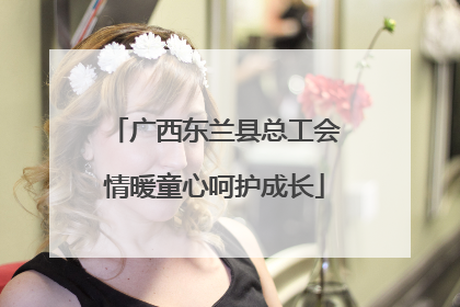 广西东兰县总工会情暖童心呵护成长