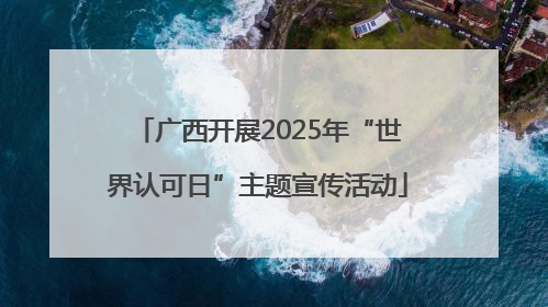 广西开展2025年“世界认可日”主题宣传活动