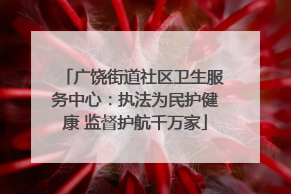 广饶街道社区卫生服务中心：执法为民护健康 监督护航千万家