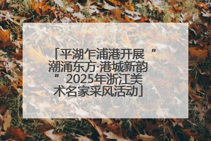 平湖乍浦港开展“潮涌东方·港城新韵”2025年浙江美术名家采风活动