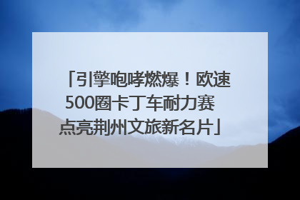 引擎咆哮燃爆！欧速500圈卡丁车耐力赛点亮荆州文旅新名片