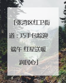 张湾区红卫街道：巧手包粽迎端午 红星送暖润民心