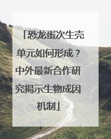 恐龙蛋次生壳单元如何形成？中外最新合作研究揭示生物成因机制