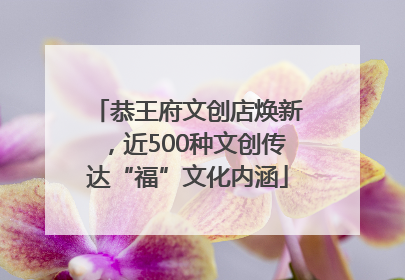 恭王府文创店焕新，近500种文创传达“福”文化内涵