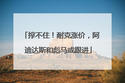 撑不住！耐克涨价，阿迪达斯和彪马或跟进