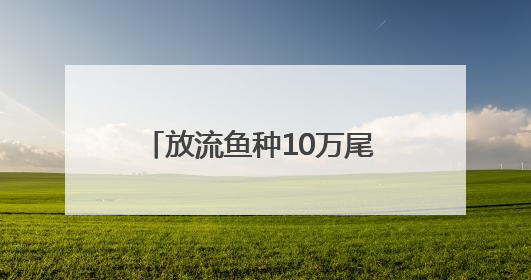 放流鱼种10万尾 德州举办全国水生生物同步增殖放流活动