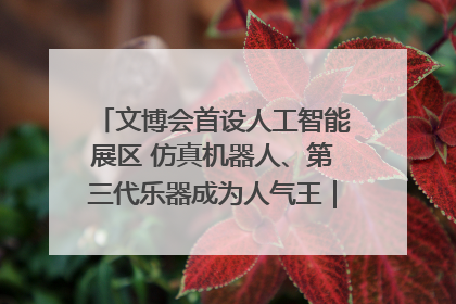 文博会首设人工智能展区 仿真机器人、第三代乐器成为人气王｜文博向“新”