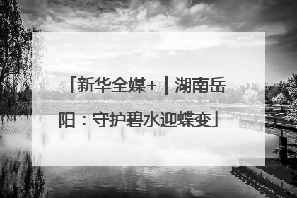 新华全媒+｜湖南岳阳：守护碧水迎蝶变