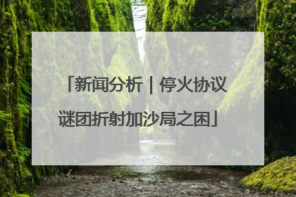 新闻分析｜停火协议谜团折射加沙局之困