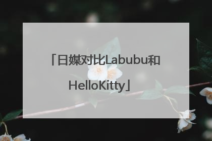 日媒对比Labubu和HelloKitty