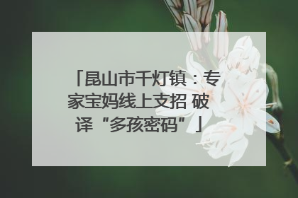 昆山市千灯镇：专家宝妈线上支招 破译“多孩密码”