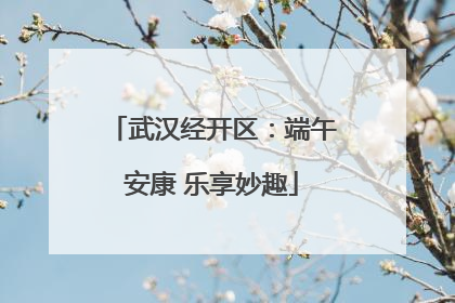 武汉经开区：端午安康 乐享妙趣