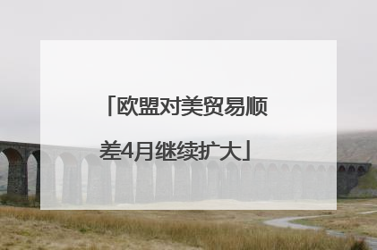欧盟对美贸易顺差4月继续扩大