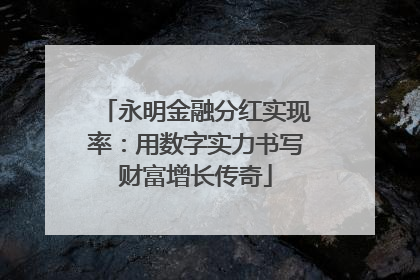 永明金融分红实现率：用数字实力书写财富增长传奇