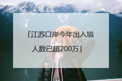 江苏口岸今年出入境人数已超200万