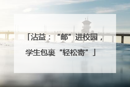 沾益：“邮”进校园，学生包裹“轻松寄”