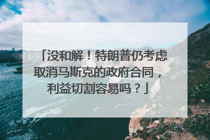 没和解！特朗普仍考虑取消马斯克的政府合同，利益切割容易吗？