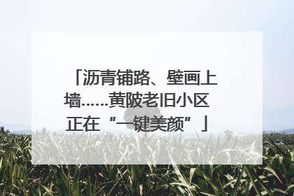 沥青铺路、壁画上墙……黄陂老旧小区正在“一键美颜”