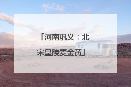 河南巩义：北宋皇陵麦金黄