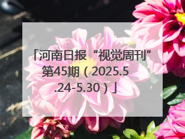河南日报“视觉周刊”第45期（2025.5.24-5.30）