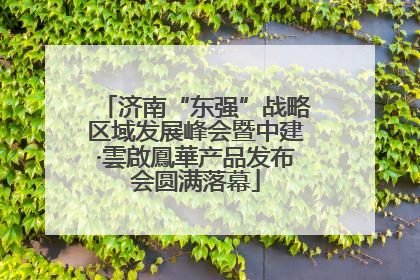 济南“东强”战略区域发展峰会暨中建·雲啟鳳華产品发布会圆满落幕