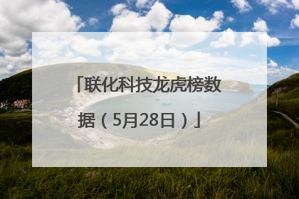 联化科技龙虎榜数据（5月28日）