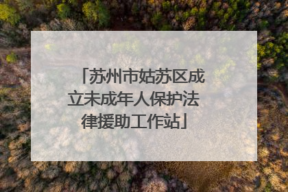 苏州市姑苏区成立未成年人保护法律援助工作站