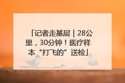 记者走基层｜28公里，30分钟！医疗样本“打飞的”送检