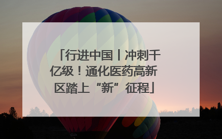行进中国丨冲刺千亿级！通化医药高新区踏上“新”征程