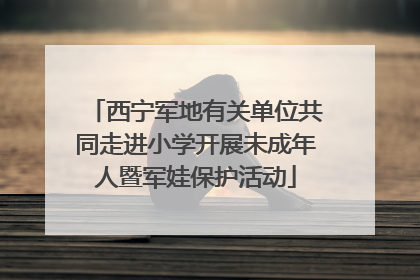 西宁军地有关单位共同走进小学开展未成年人暨军娃保护活动
