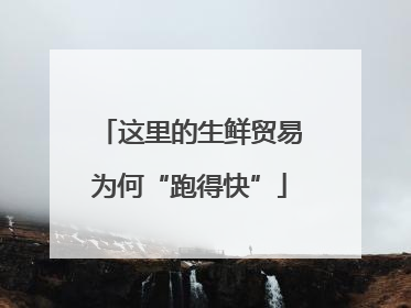 这里的生鲜贸易为何“跑得快”