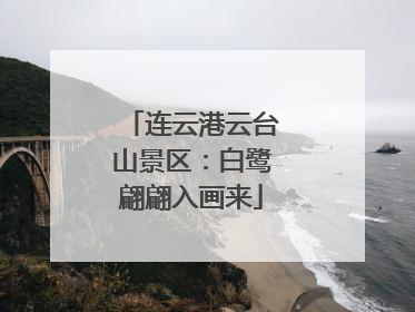 连云港云台山景区：白鹭翩翩入画来