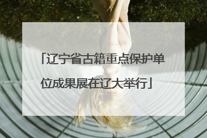 辽宁省古籍重点保护单位成果展在辽大举行