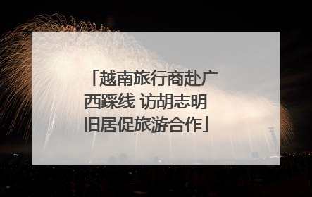 越南旅行商赴广西踩线 访胡志明旧居促旅游合作