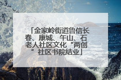 金家岭街道鲁信长春、康城、午山、石老人社区文化“两创”社区书院结业
