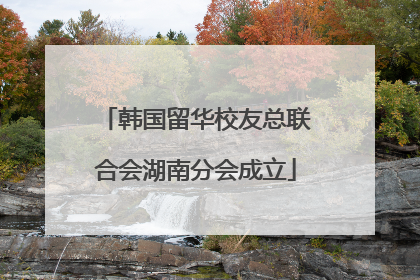 韩国留华校友总联合会湖南分会成立