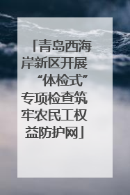 青岛西海岸新区开展“体检式”专项检查筑牢农民工权益防护网