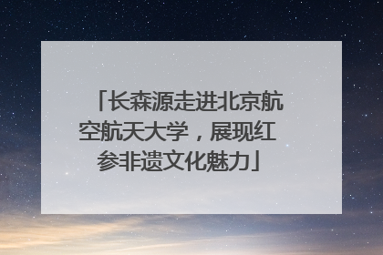 长森源走进北京航空航天大学，展现红参非遗文化魅力